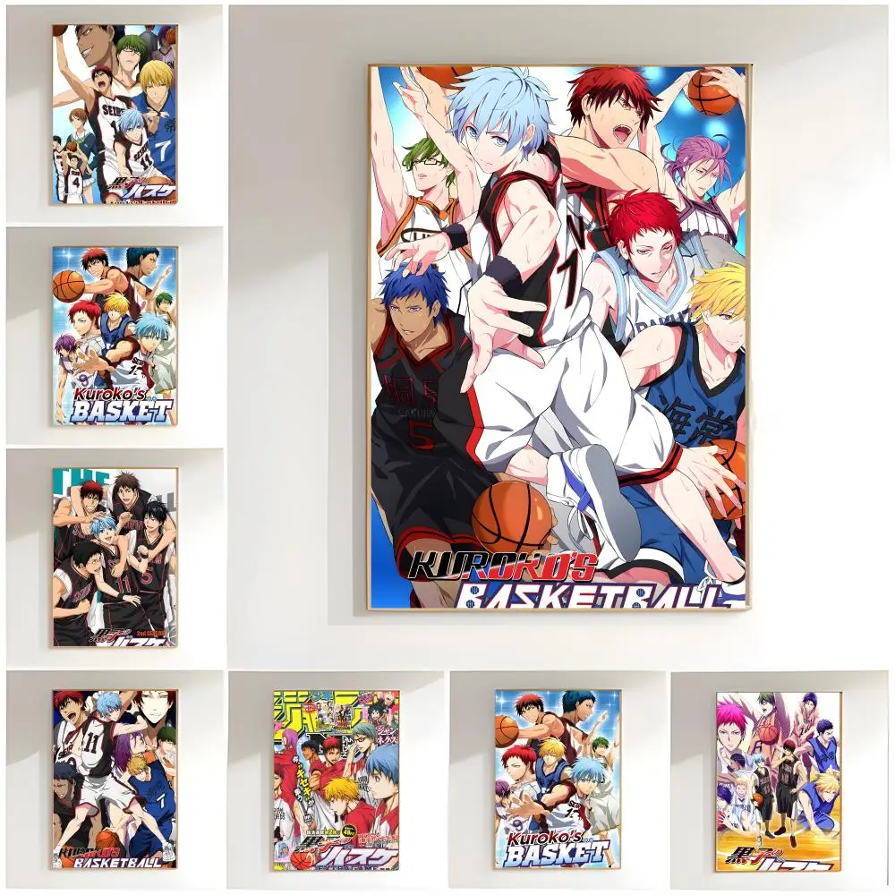 sports anime Kuroko's Basketball Poster Classic Wall Art  Home Decor  Peel and Stick Unframed