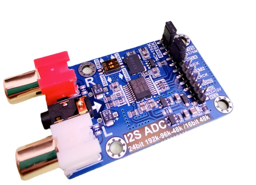 

I2S ADC Audio I2S Acquisition Card module Master-Slave mode development board 24BIT 192K 96K 48K