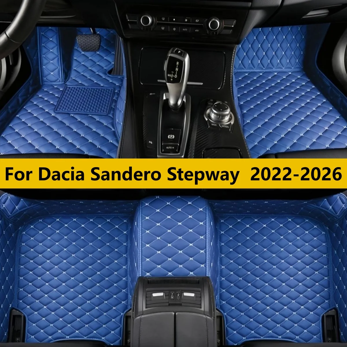 

Автомобильные коврики на заказ для Dacia Sandero Stepway 2022-2026: полный комплект для переднего и заднего рядов
