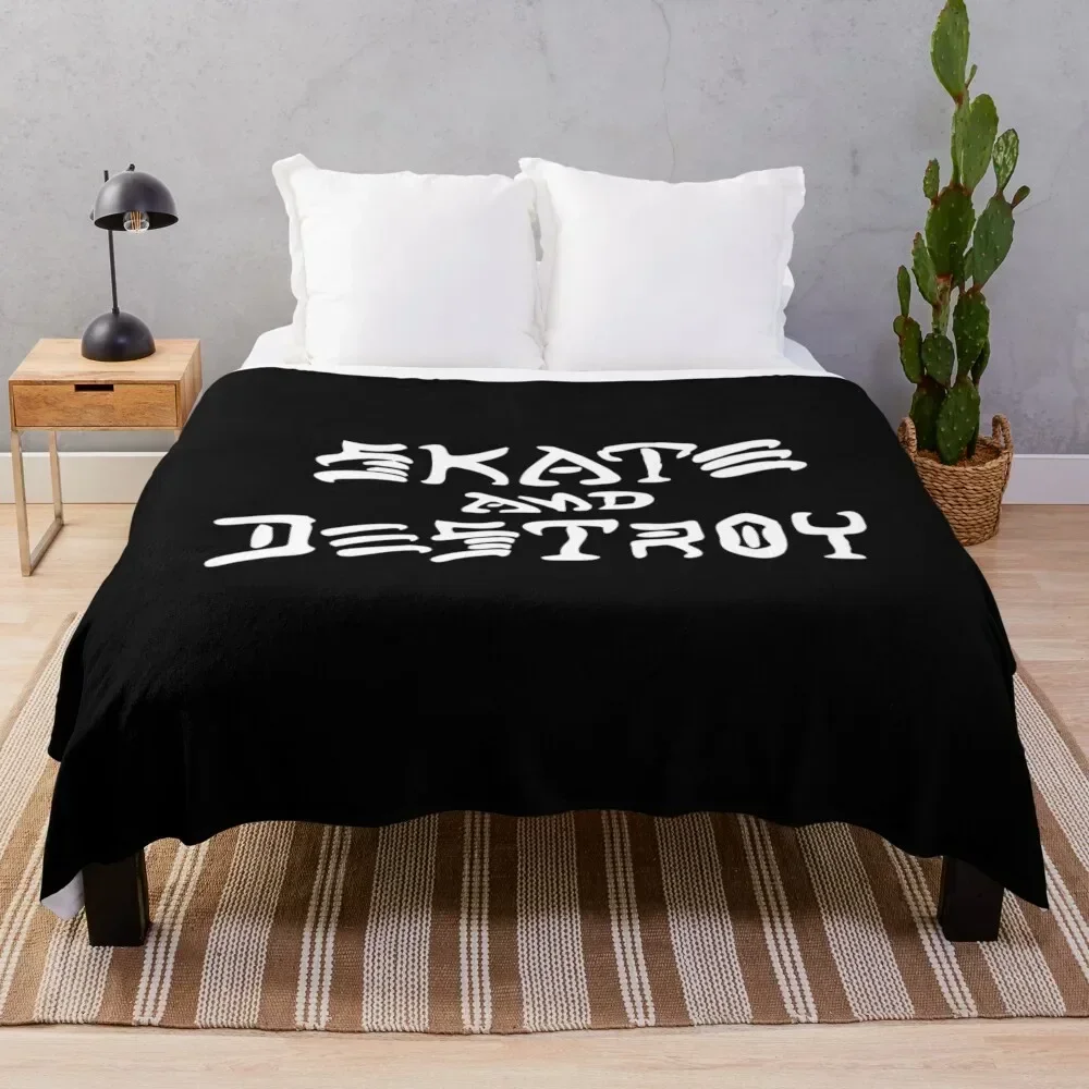 

Destroy Your Board Throw Blanket Summer Cool Breathable Blanket for Sleeping