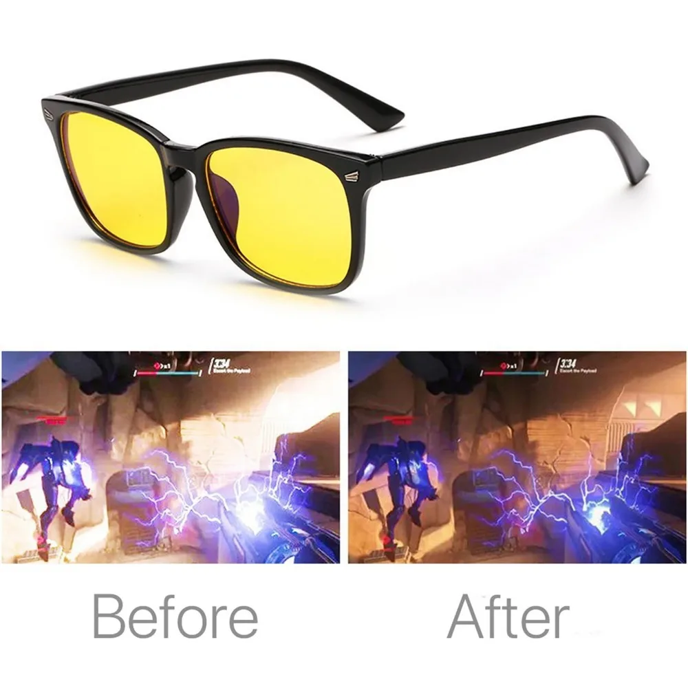 Night Driving Glasses for Men Women - Anti Glare Night Vision Yellow Glasses for Driving At Night image 6
