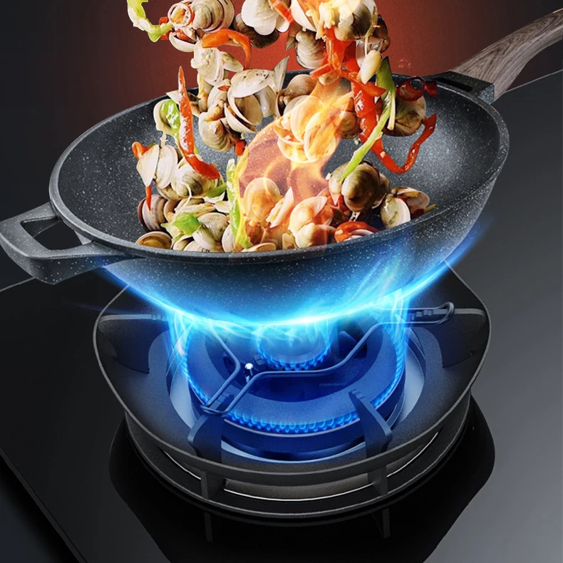 موقد غاز 5.0 كيلو وات - موقد منزلي أوتوماتيكي مع حريق شرسة، نطاق غاز طبيعي مدمج/طاولة ثنائي الغرض