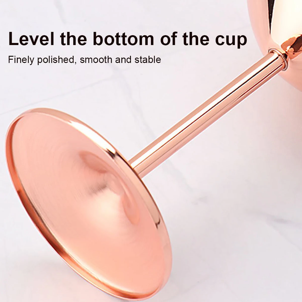 2Pcs Stainless Steel Wine Glasses 18oz Large Capacity Wine Goblets Unbreakable Rose Gold Wine Glasses Multifunctional Stainless