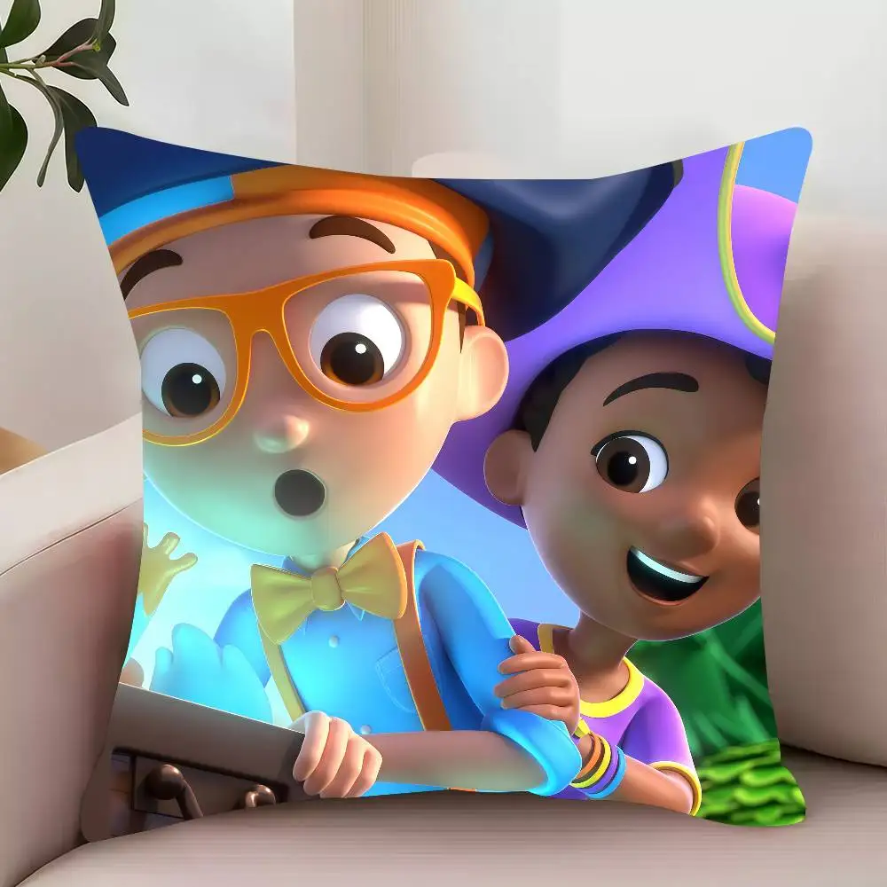 لطيف الكرتون B-Blippi عجائب كيس وسادة ديكور أغطية حماية مريحة لينة ل أريكة غرفة المعيشة مكتب المنزل