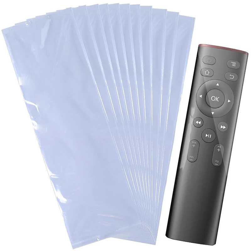 5/10/20PCS Transparent Shrink Film Bag Household Air Conditioner TV Remote Control Cover Protective Cover Dust Bag 8*25cm 6*25cm