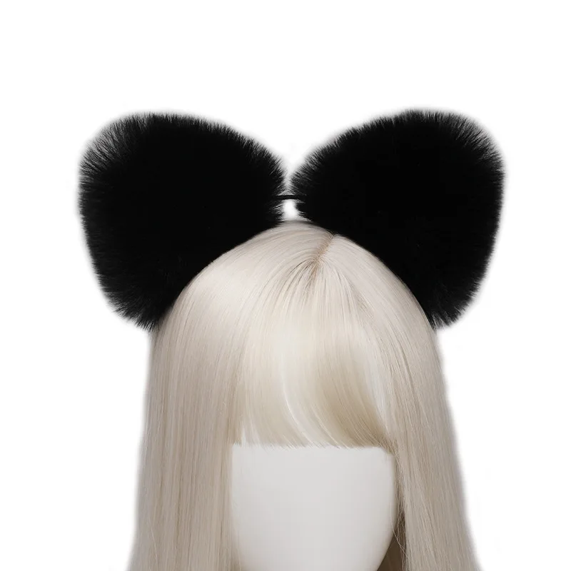

Lolita Animal Cat Fox Ear Hair Hoops Cosplay Faux Fur Hairband Girls Halloween Anime Headbands Headwear Hair Accessories