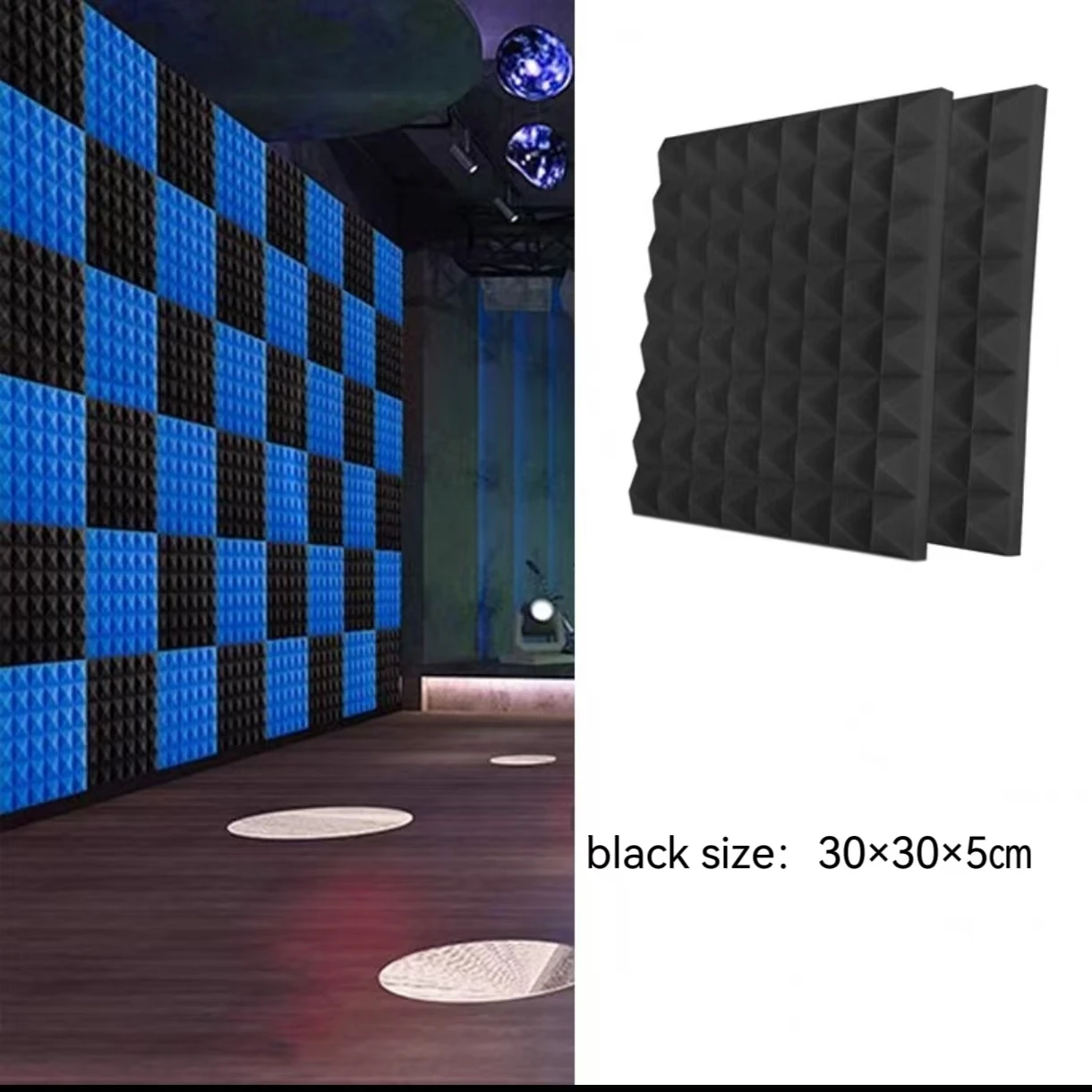 Pack Studio โฟมอะคูสติก สตูดิโอเพลง แผ่นกันเสียง โฟมดูดซับเสียง ห้องดนตรี แผงติดผนังประตูแยก