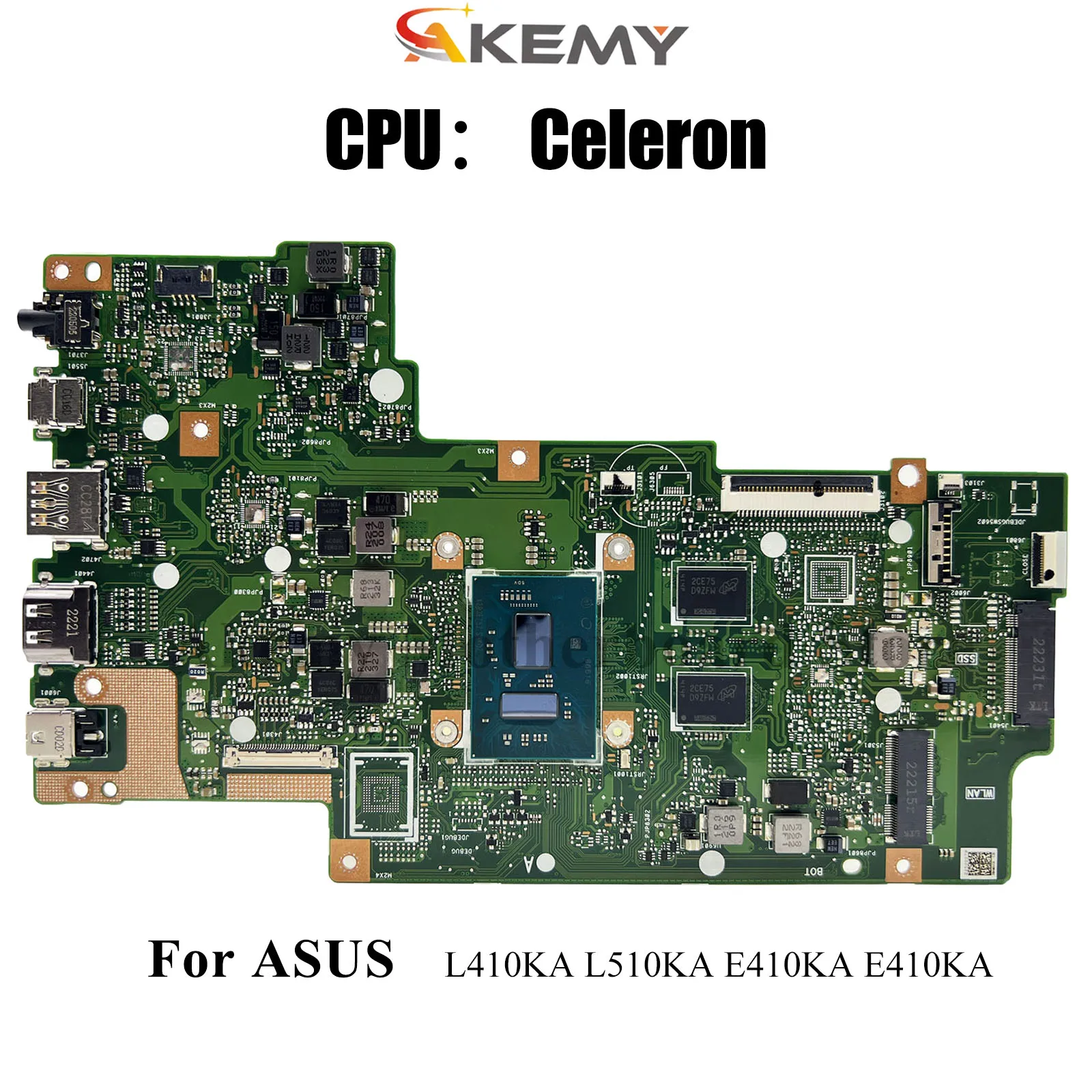 

E410KA Материнская плата для ноутбука ASUS EeeBook E410K L510KA L410KA E410KA Материнская плата для ноутбука с процессором Celeron tests ОК быстрая доставка