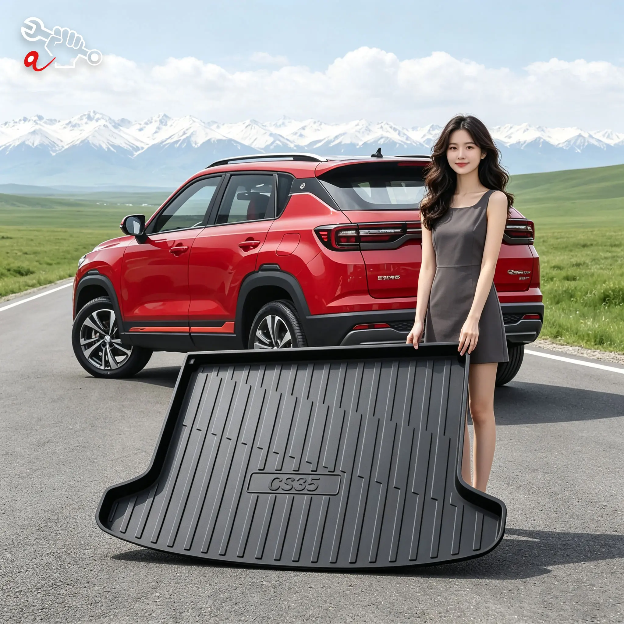 Custom Fit TPE Trunk Mat For ‌Changan Changan CS35 PLUS 2012–2026 Rear Cargo Liner Durable Anti-Dirty Cargo Boot Liner Trunk Pad