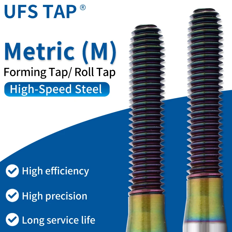 

UFS TAP CNC Carbide Tap Spiral Straight Flute Fluteless Machine Thread Forming Coated Hardness M2 M3 M4 M5 M6 Metal Tool 1PCS