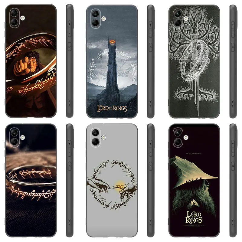 R-Rings Of The Lords Black Phone Case For Samsung Galaxy A01 A03 Core A04 E A02 A05 A10 A20 A21 A30 A50 S A6 A8 Plus A7 2018