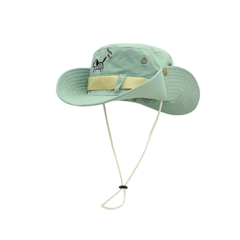 

Retro Big Brim Western Cowboy Hat Y2K Korean Style Puppy Bucket Hat Sun Protection Hat Visor Sunscreen Fisherman Hat Camping