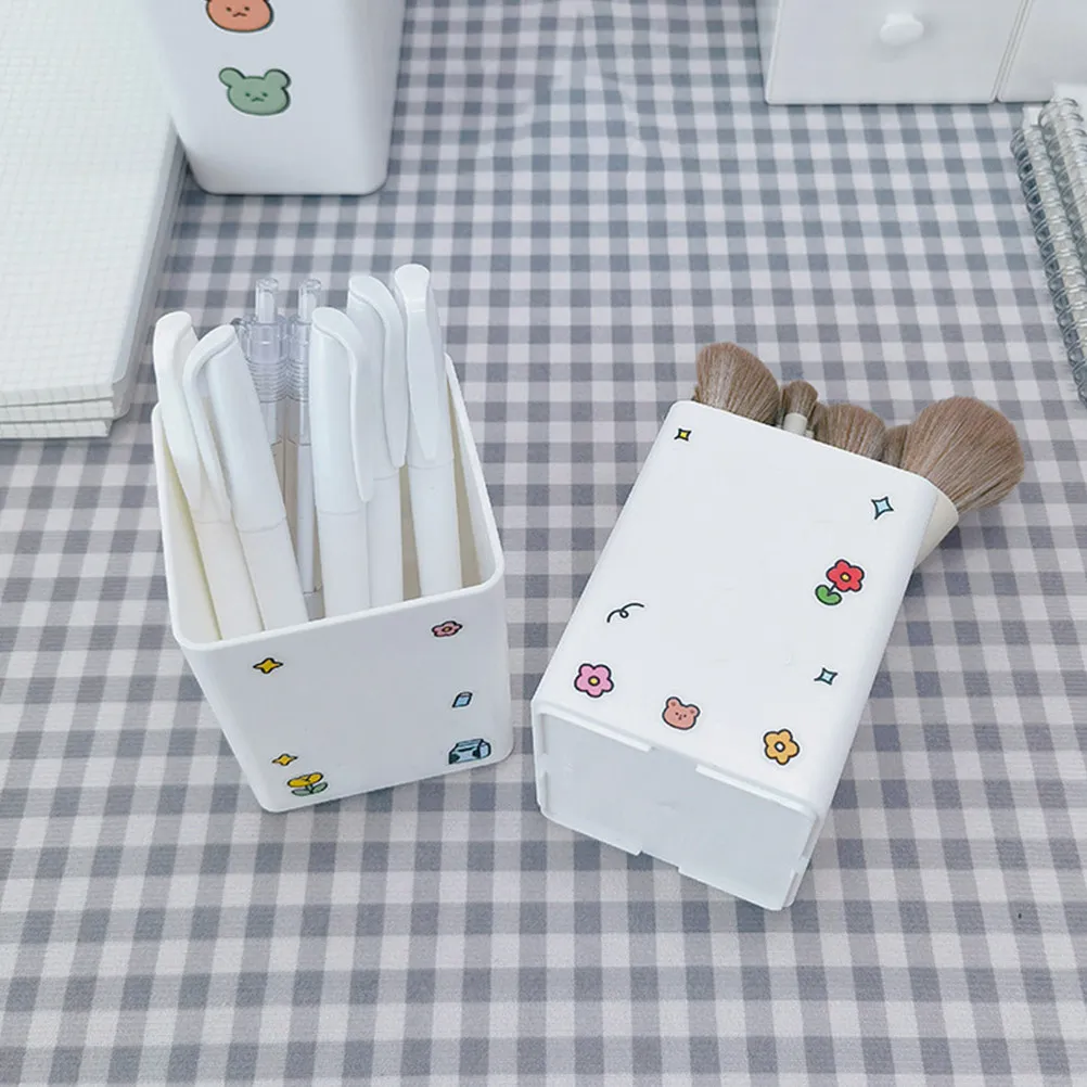 

Набор из 4-х простых подставок для ручек, вместительный пластиковый органайзер для карандашей, для хранения канцелярских принадлежностей на рабочем столе, для офиса, дома и школы