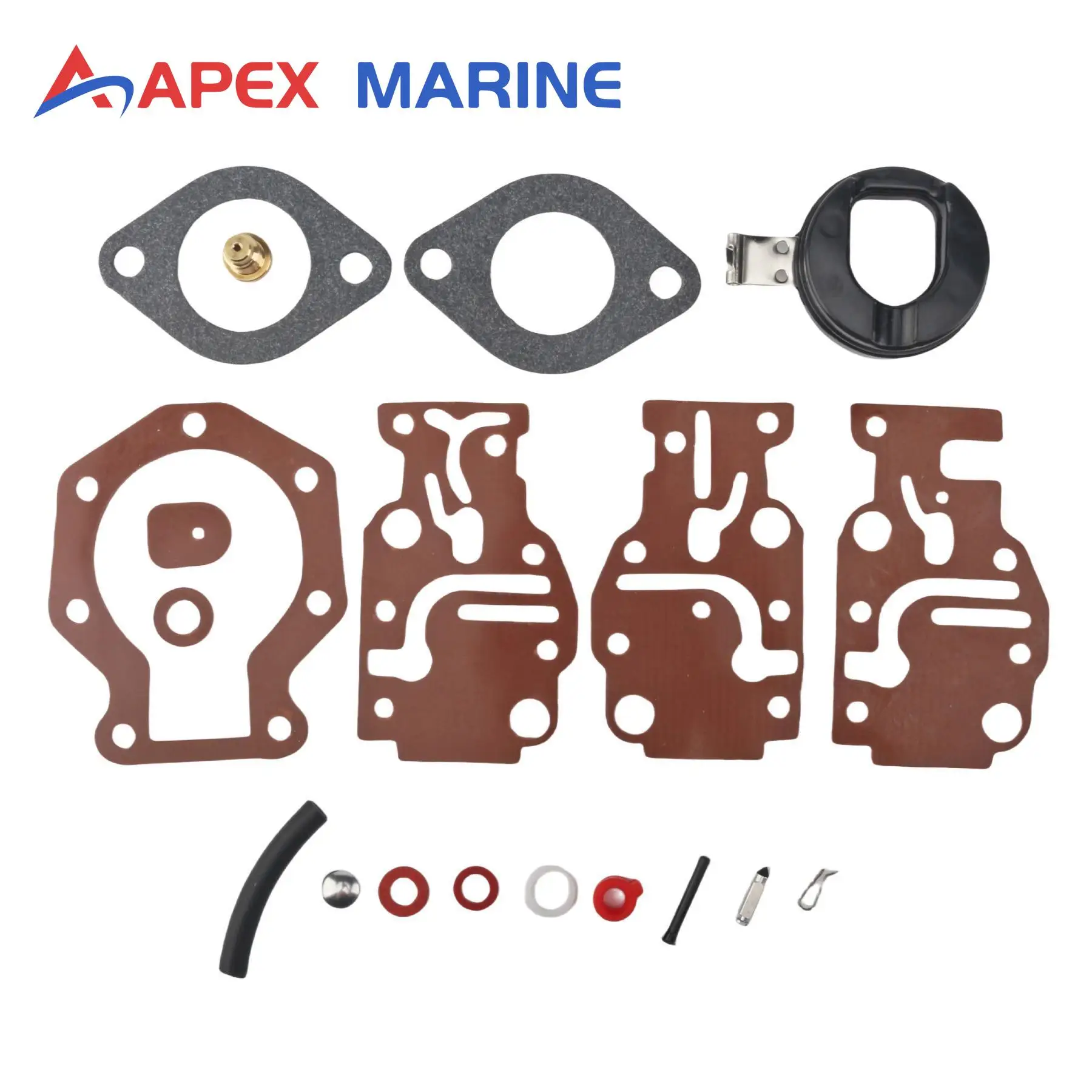 

431897 Boat Engine Carburetor Carb Rebuild Kit Replacement for Johnson Evinrude Outboard Motor 6 8 9.9 15 20 HP 439073