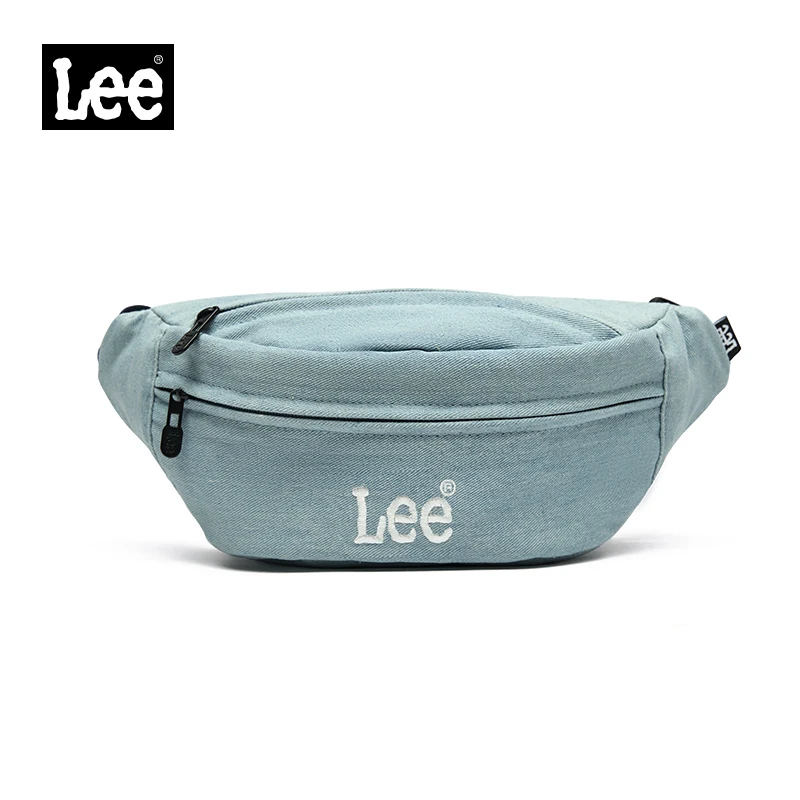 

LEE Waterproof Running Sports Fanny Pack Women Man Large Capacity Travel Crossbody Waist Bag Denim Phone Pocket Belt Bag Bumbag