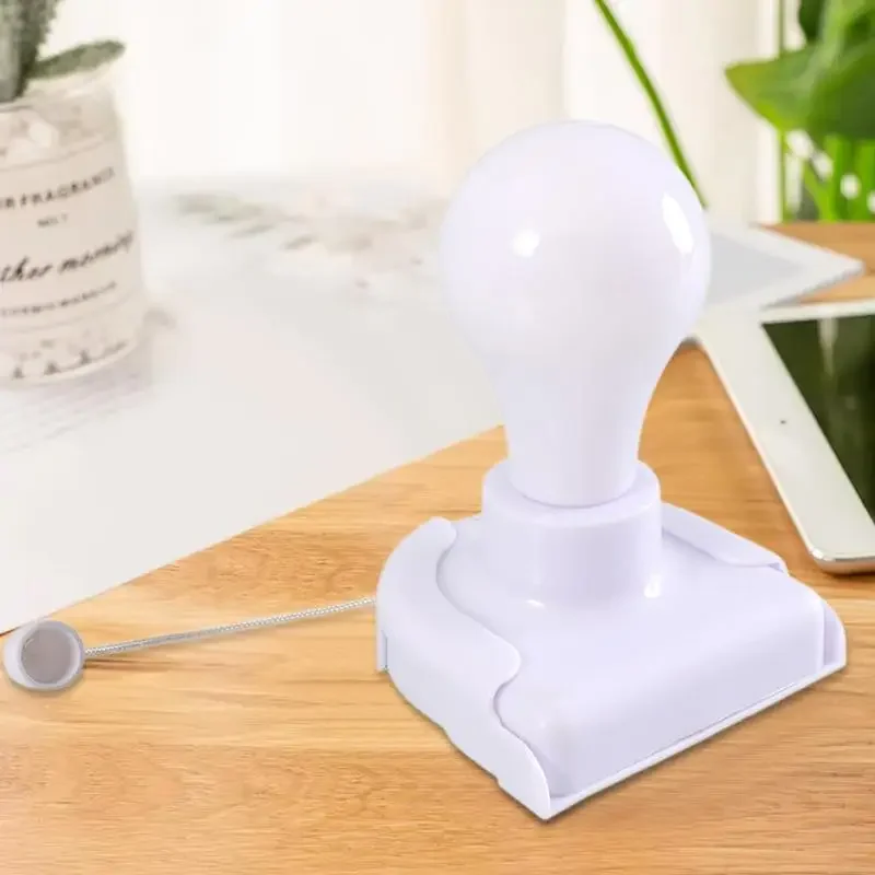Pull String Light Battery Operated Light Bulb Home Decoration Wall Mounted for Restaurant Kitchen Bedroom Attic Shop