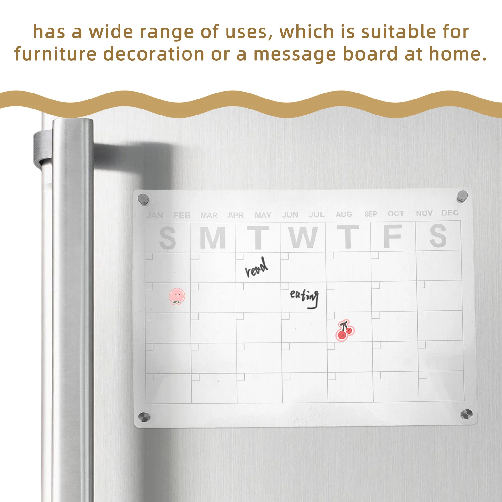 

Acrylic Magnetic Weekly Planner Board Dry Erase Fridge Calendar For Kitchen Home Office Schedule Memo Reusable Organizer