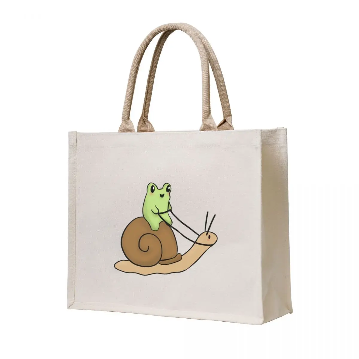 

Gemini Snail Frog Tote Bag Handbags tote bags aesthetic shopper bags shopping cart bags