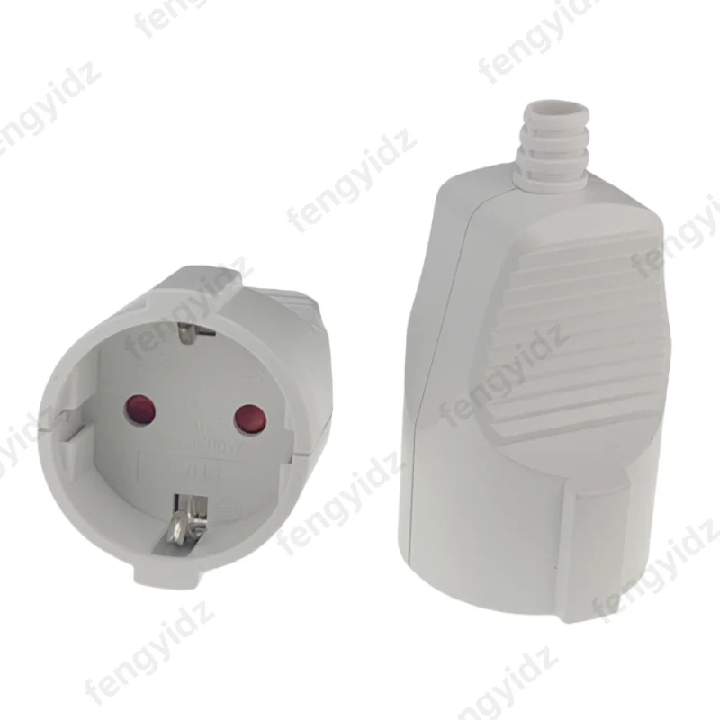 3pcs EU Replacement Rewireable AC Power Plug Female Outlet Connector Electeical Socket For Power Extension Cable 250V 16A