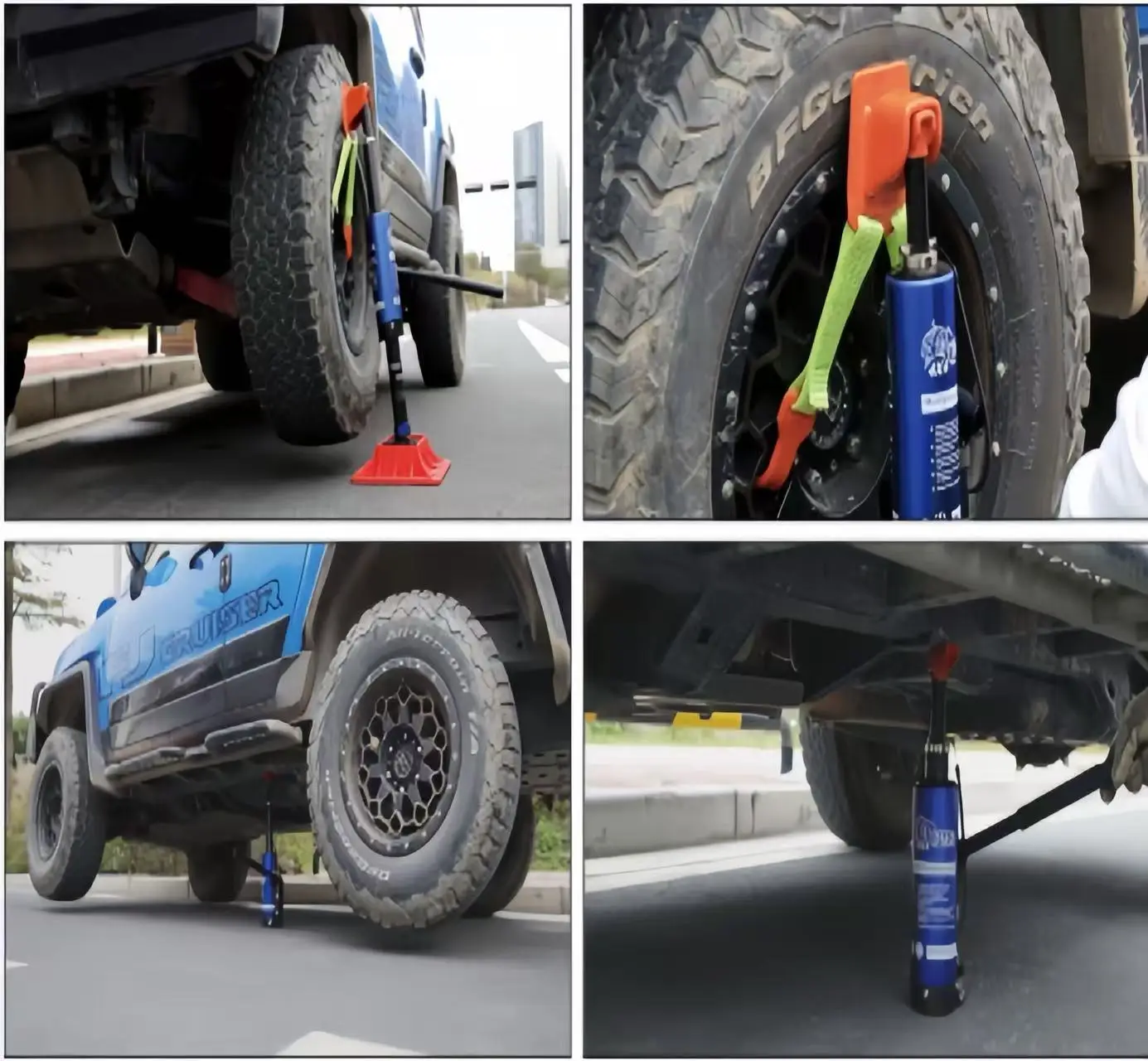 Compact Heavy Duty Hydraulic Jack for SUV Pickup Off-Road Vehicle Tire Repair Steel Electric Manual Jack Adjustable Rescue Kit