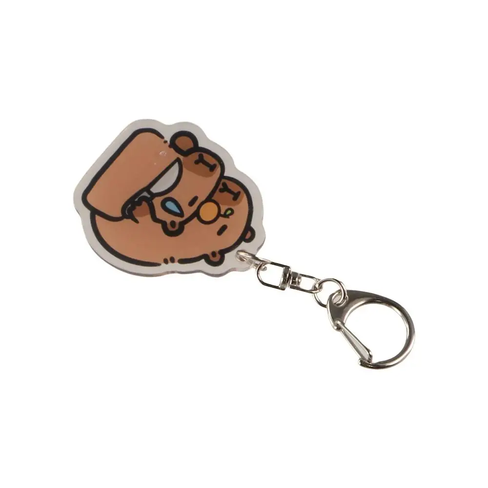 Creative Capybara Capybara Acrylic Keychain Creative Cute Capibara Bag Hanging Funny Puppy Kapibara Pendant Bag Hanging