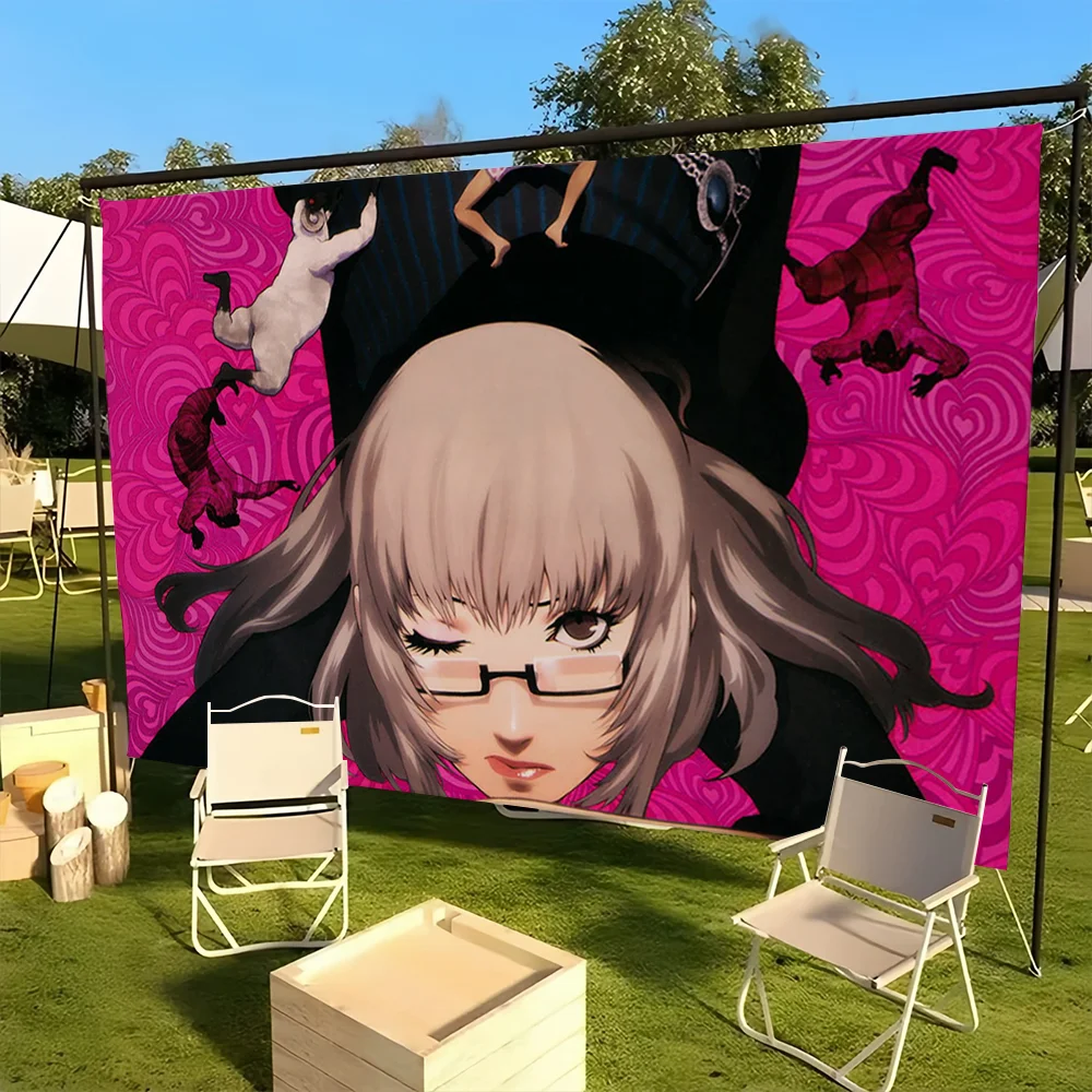 flag For Game C-Catherine Body Picnic Sexy Party Art Home Decoration Outdoor Camping Full Banner