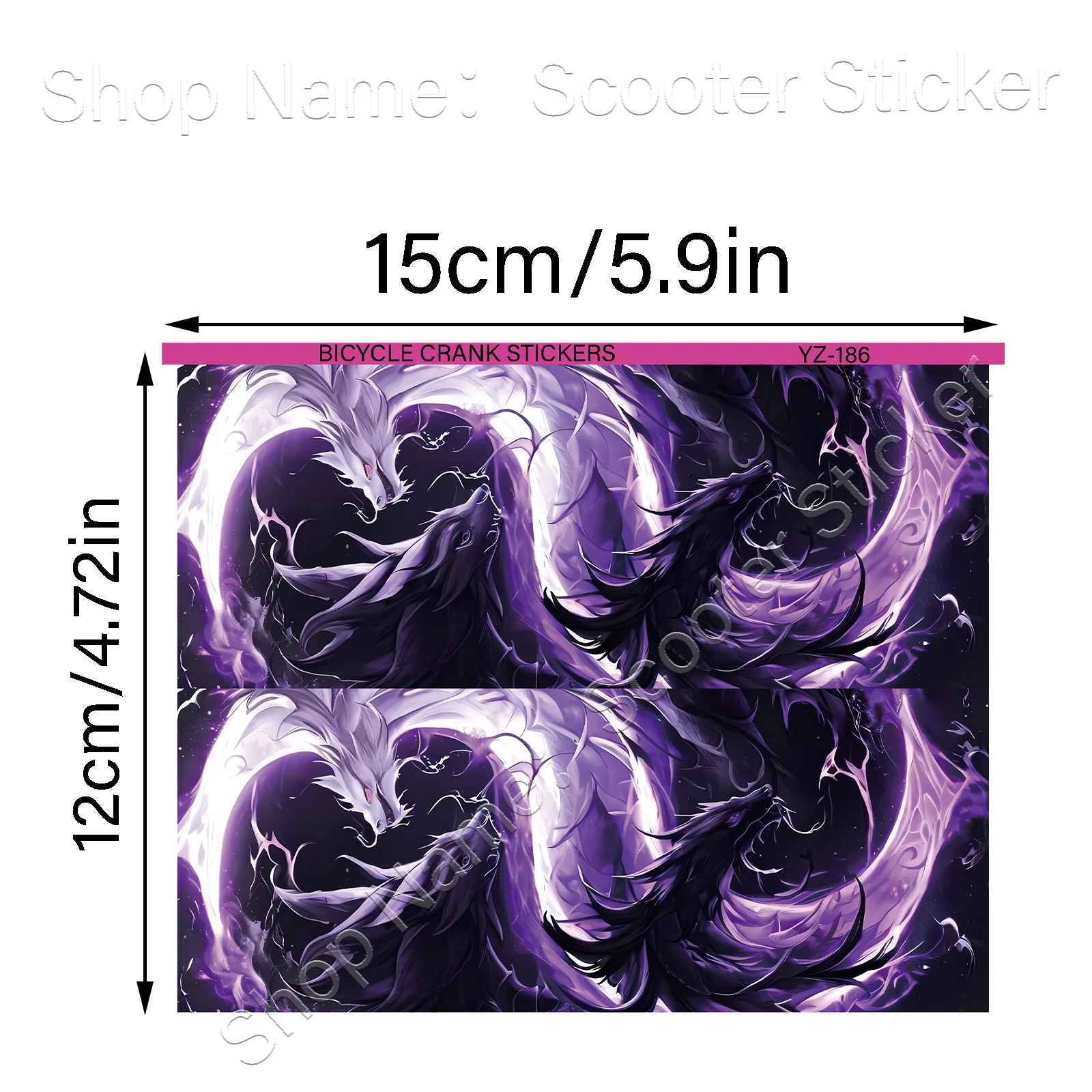 1 Set Purple & White Dragon Yi - Mountain Biking You Yangs 评论和价格