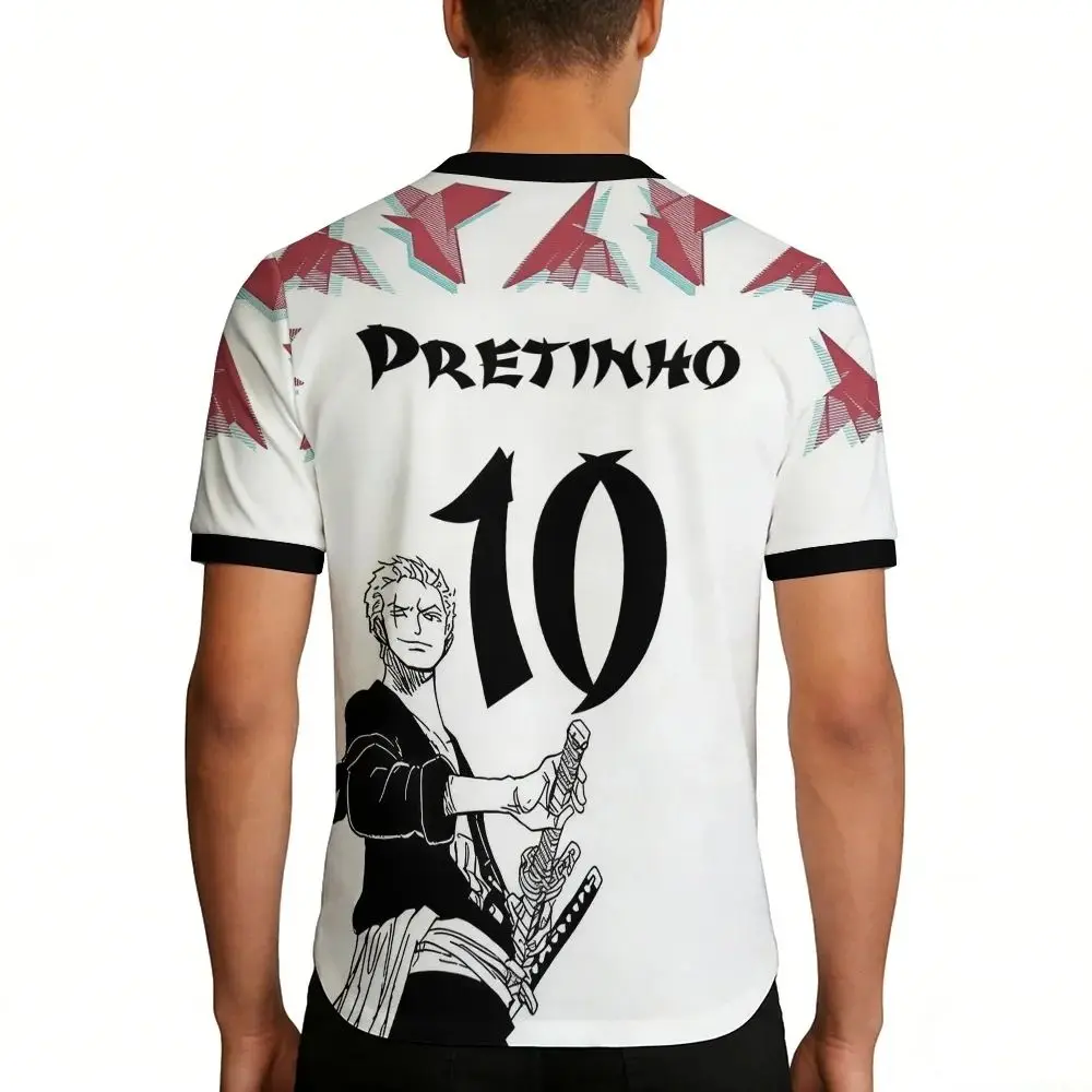 

Summer One Piece Luffy and Zoro 3D Quick-Drying T-Shirt, Men's Plus Size Sports Short-Sleeve Shirt, Children's Tops Women's Tops