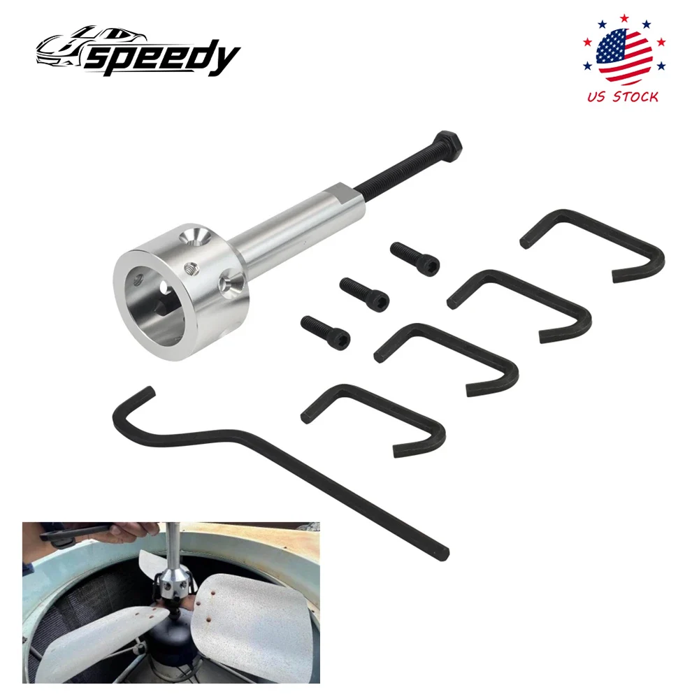 

Съемник колеса вентилятора с лопастями втулки. Легкое удаление лопастей/колеса для ременного привода 5/8 дюйма и валов двигателя с 1/2 дюйма или меньше прямого привода.