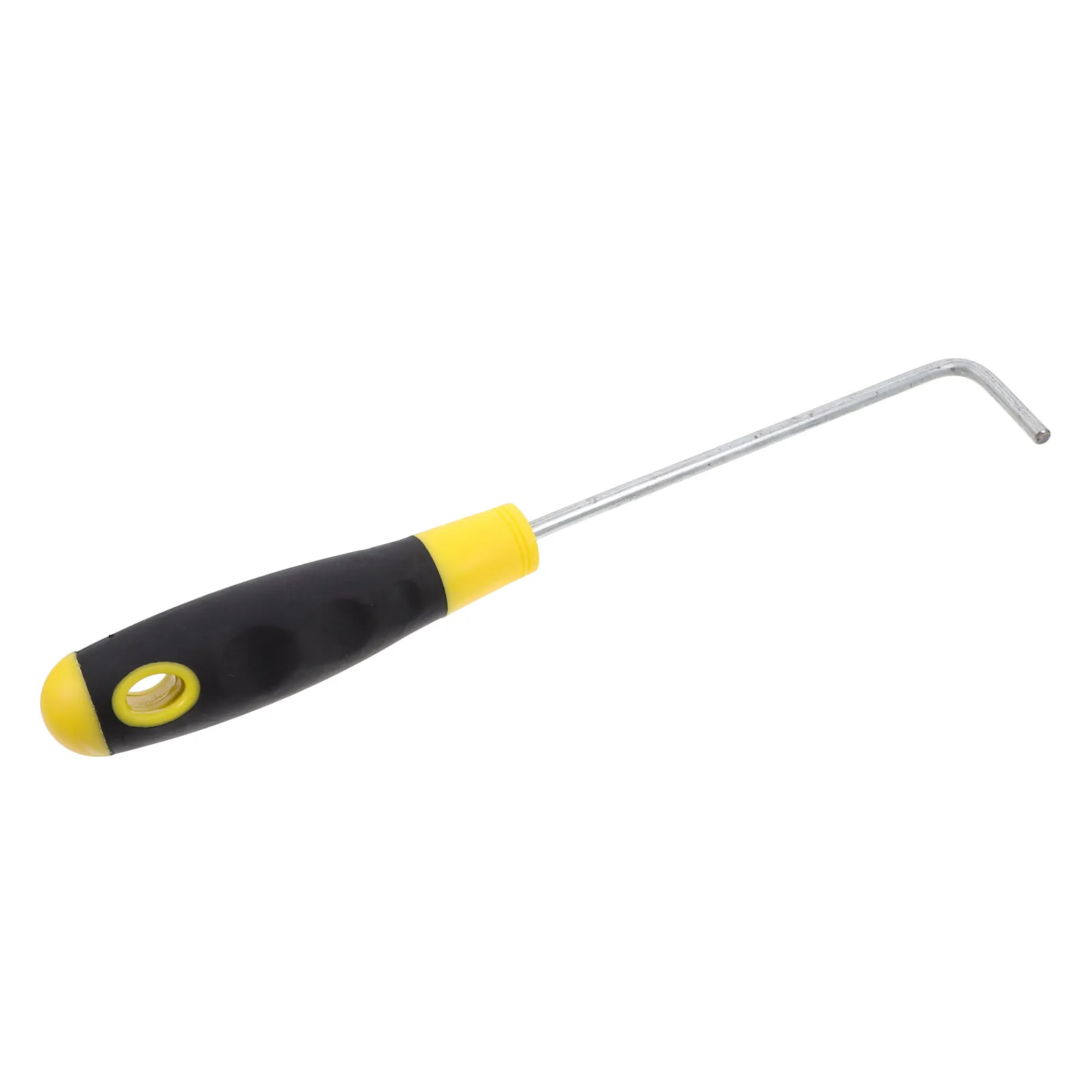 Heavy Duty Stainless Steel Hook Tool for Manhole Covers Roller Shutters Drain Sewer Lids Rubber Grip Lifting Pulling Utility