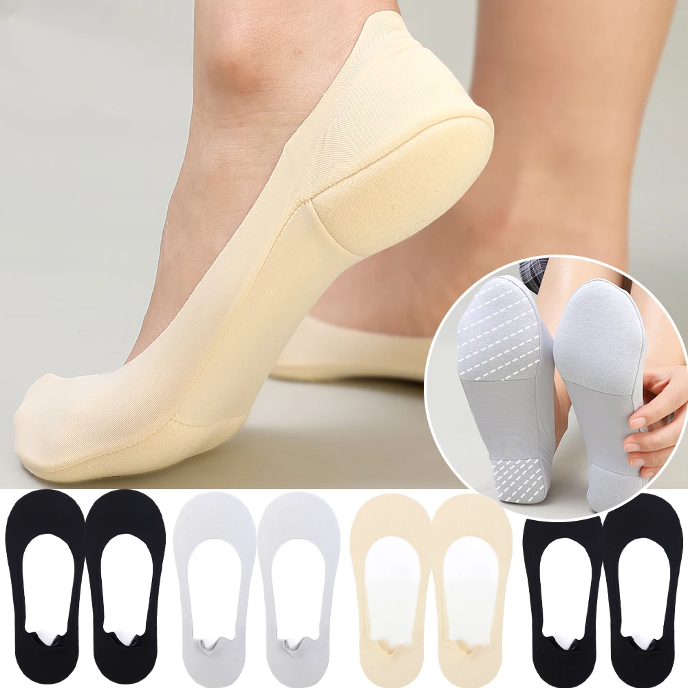 Women Boat Sock Plantar Fasciitis Shoes Insole Socks Insoles for Feet Shock Absorbing Shoe Sole Invisible Non Slip Shoe Pads