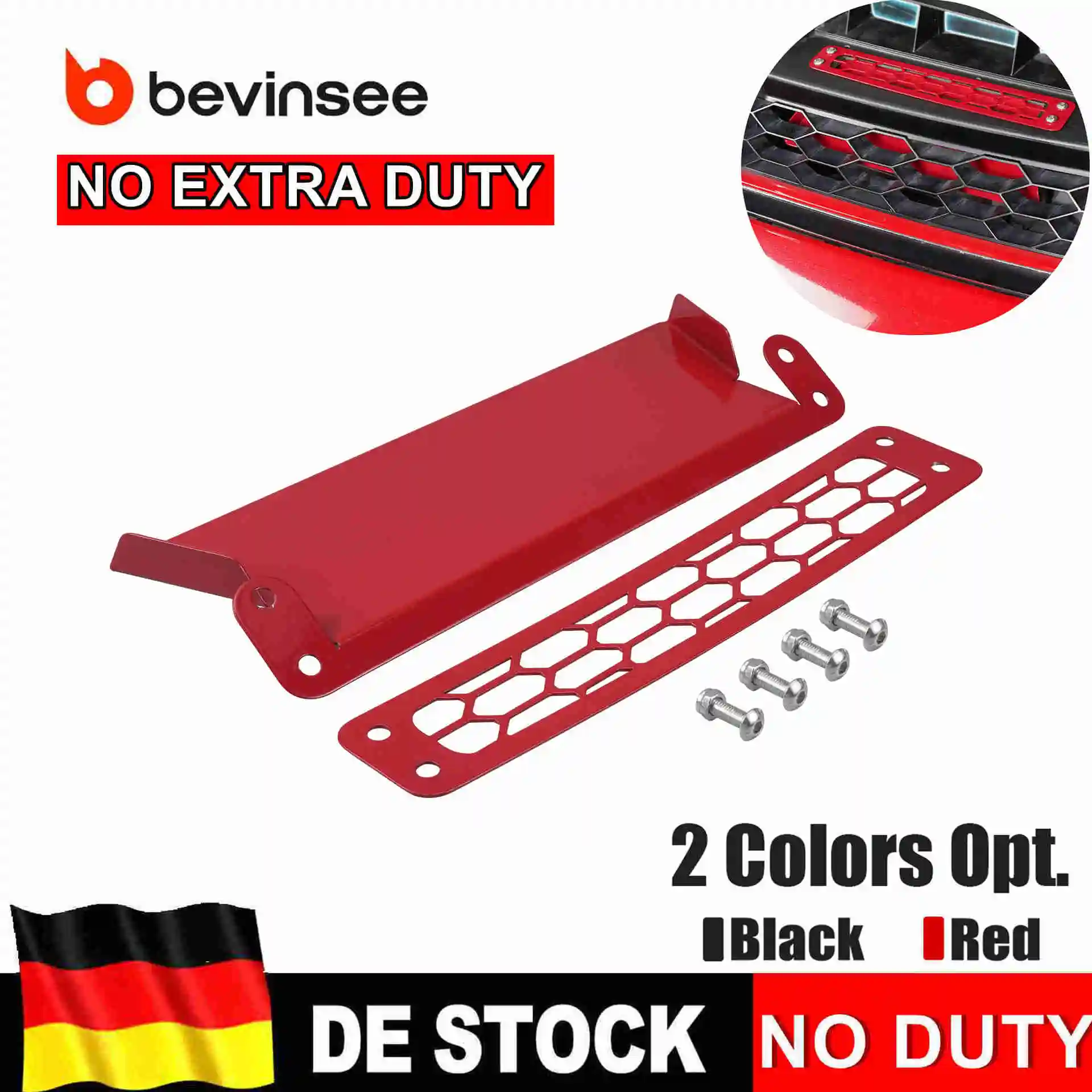 Image of BEVINSEE 1PC Upgrade-Version Dynamischer Lufteinlass-Scoop-Kit für VW Golf MK7/MK7.5, Golf GTI/Golf R, Audi S3 8V