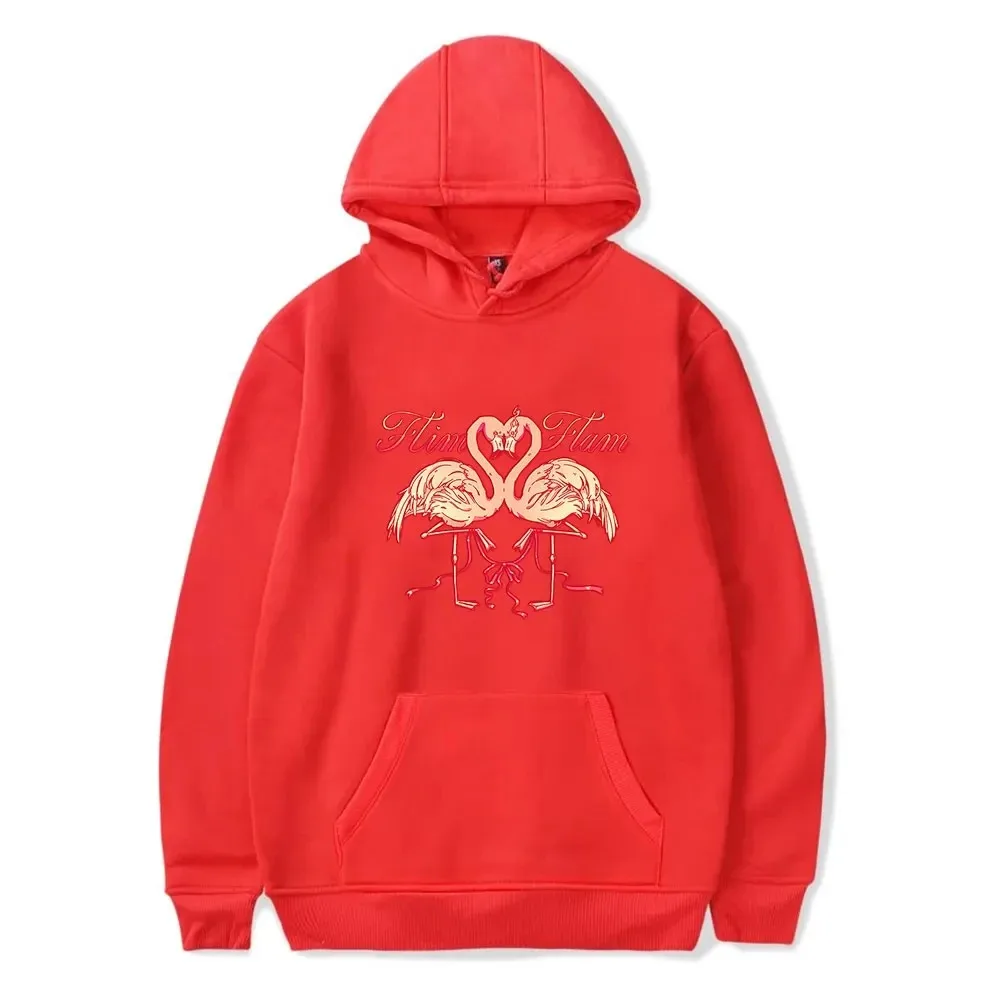 Mulheres e homens Flamingo Flim Flam Hoodie, moletom de manga comrida, pulchet Love Birds, roupas da moda 2024