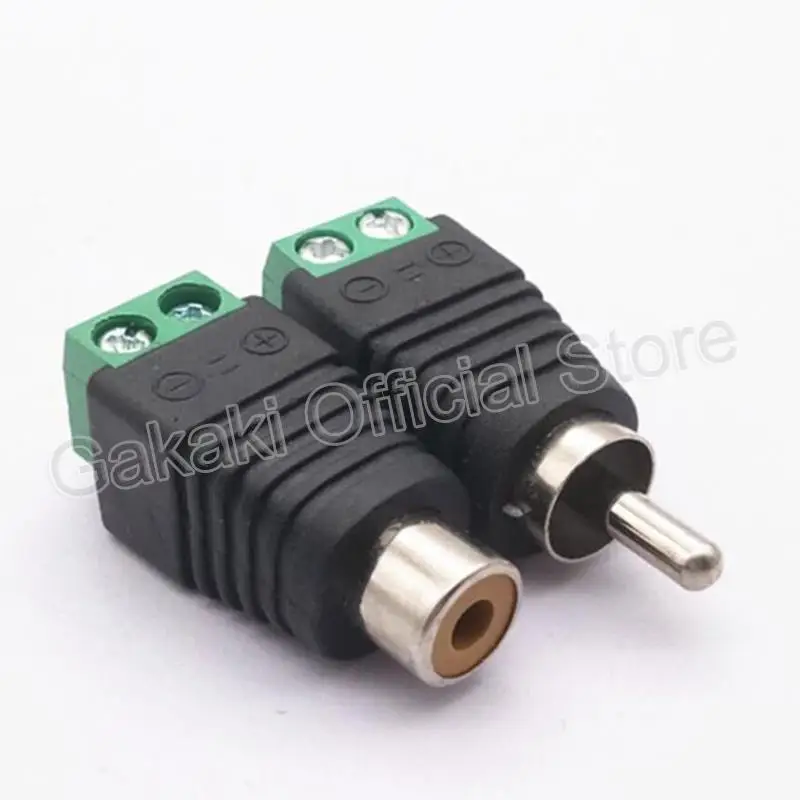 2/5/10pcs 12V DC BNC Male female Connector Coax CAT5 Video Balun Adapter Plug for Led Strip Lights CCTV Camera Accessories