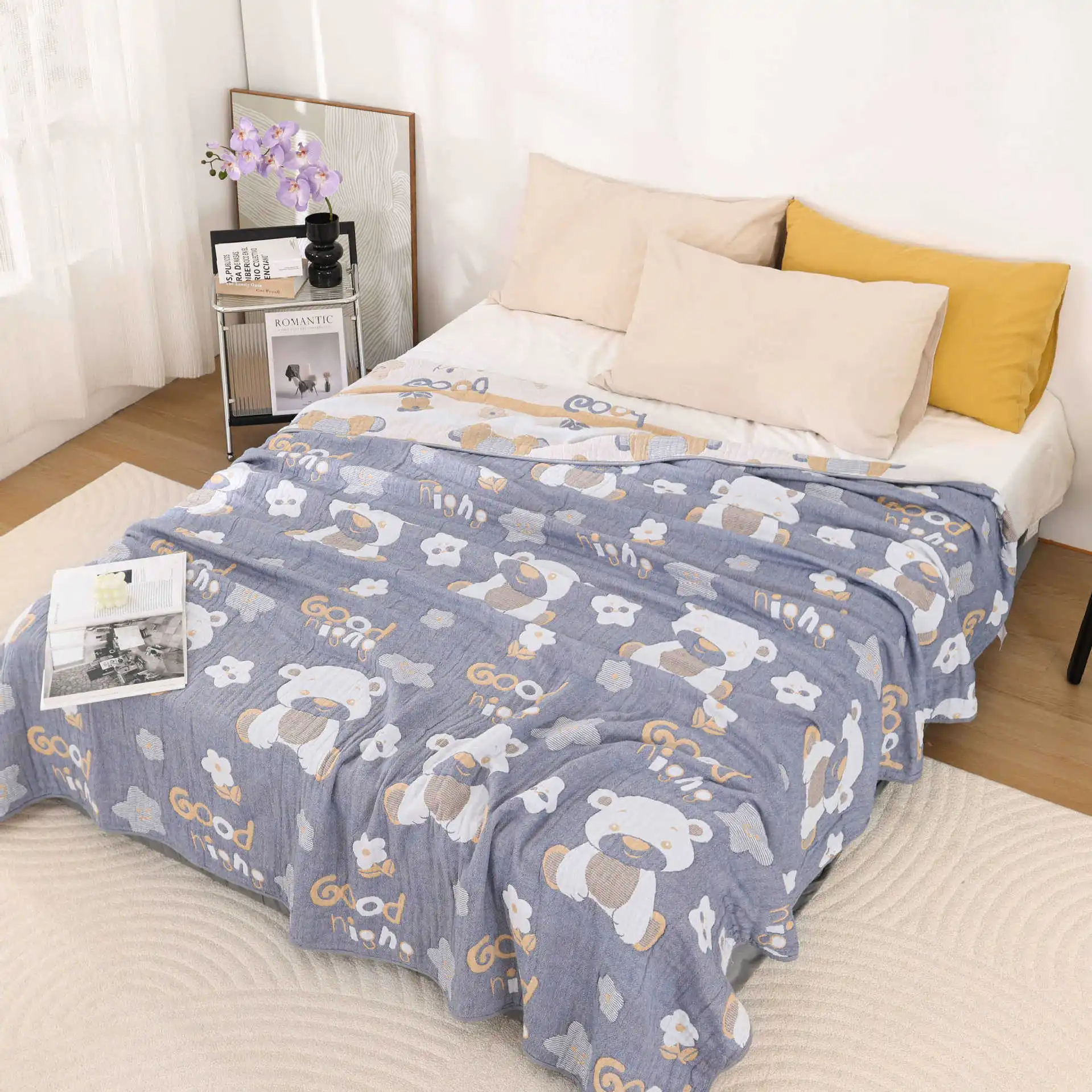 

Pure Cotton Six Layer Gauze Towel, Made of Pure Cotton, Suitable for Both Single and Double People in Summer, Cool for Adults,