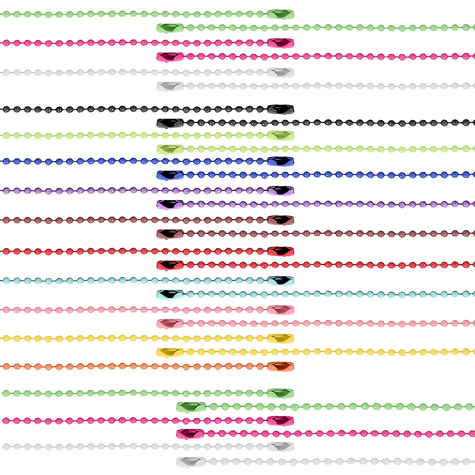 

100 шт., брелок из бисера, железный шар, подвесная цепочка для собак, бирки, изготовление ювелирных изделий, принадлежности для рукоделия, брелки оптом