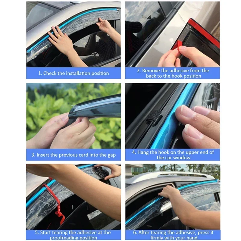 For Kia Forte Cerato K3 BD 2019~2023 Car Window Door Visor Vent Smoke Cover Awnings Shelters Sun Rain Guard Deflector Accessorie