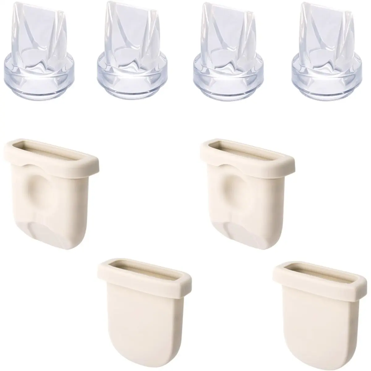 2026 NEW 8PCS Valves Silicone Diaphragms for E10/E20/S1/S1 Pro Replacement Parts, Wearable Breast Pump Accessories