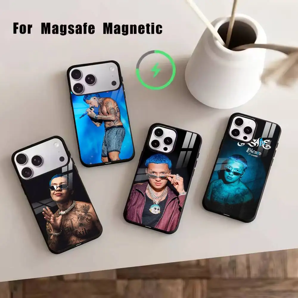 

BC-Rapper Blessd Cantante Phone Case For iPhone17,16,15,14,13,12,11 Plus,Pro Magnetic with Magsafe Wireless Charging