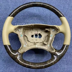 For Mercedes-Benz Genuine SL Class 2003-2012 R230 Black Wood Steering Wheel