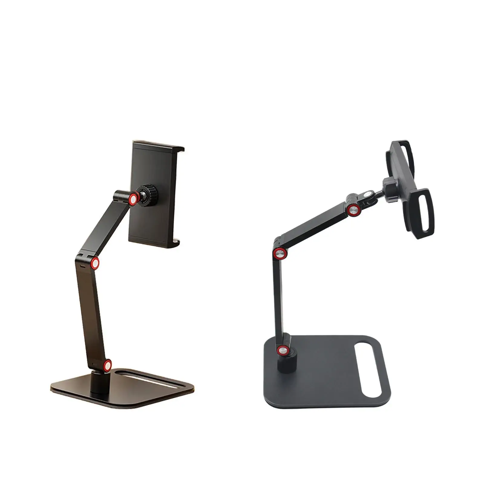 Desktop Tablet Display Stand Three Axis Adjustable Versatile Portable Sturdy Black Rotating Stable Flexible 360 Rotating Base