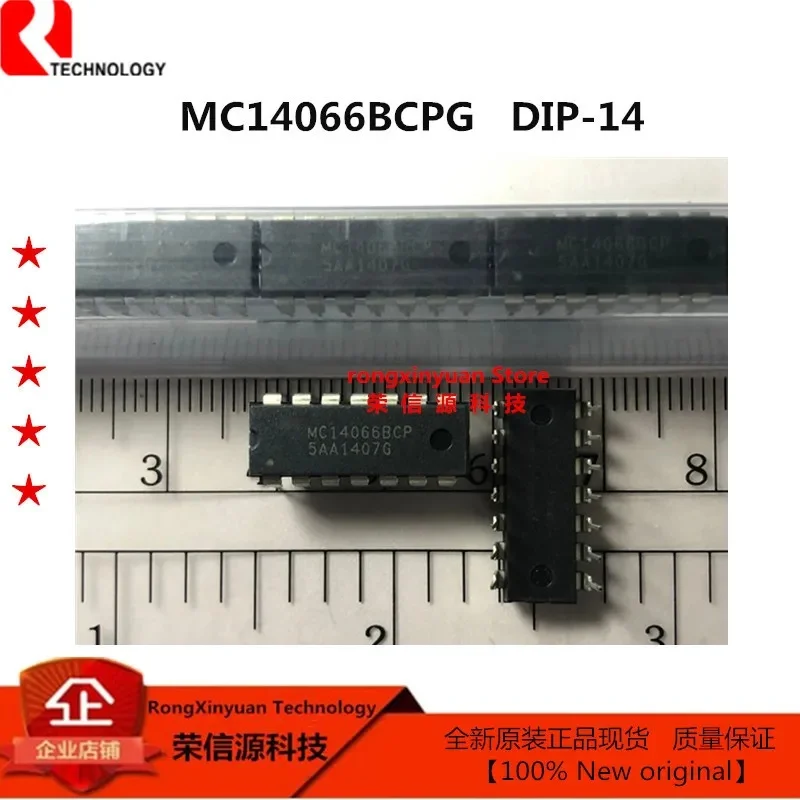 5Pcs/lot MC14066BCPG MC14066BCP DIP-14 MC14066 Quad Analog Switch/Quad Multiplexer 100% Neworiginal