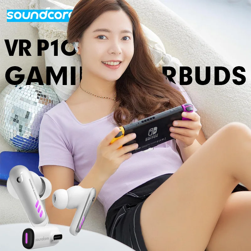 

Anker Soundcore VR P10 Wireless Gaming Earbuds , Meta Officially Co-branded, Compatible with Meta Quest 2, Steam Deck, PS4, PS5