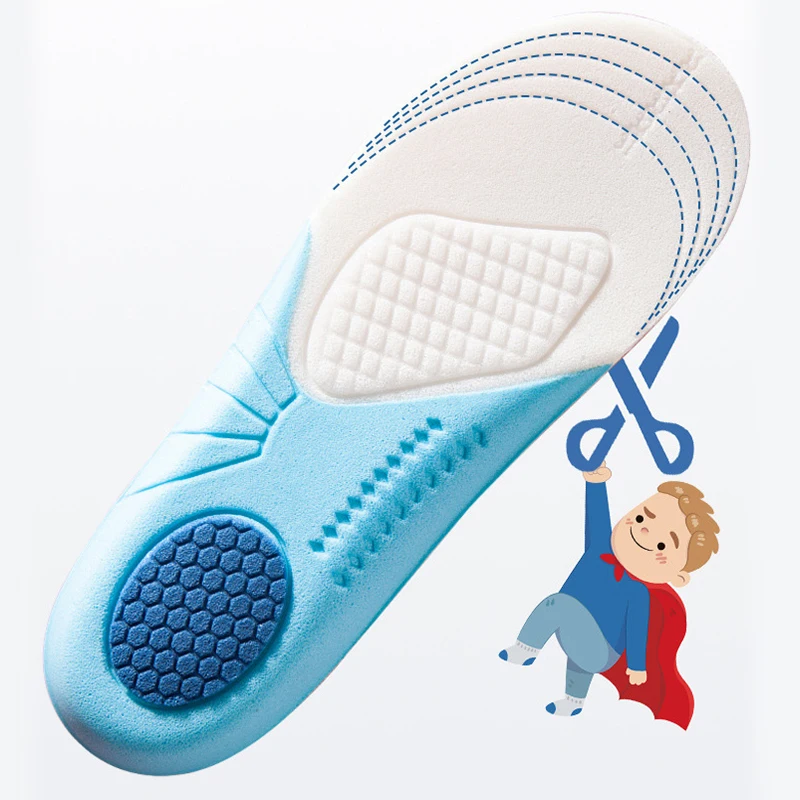 Solette in memory foam per bambini Traspiranti Assorbenti per il sudore Cuscinetti per scarpe Deodorizzazione leggera Soletta sportiva per bambini