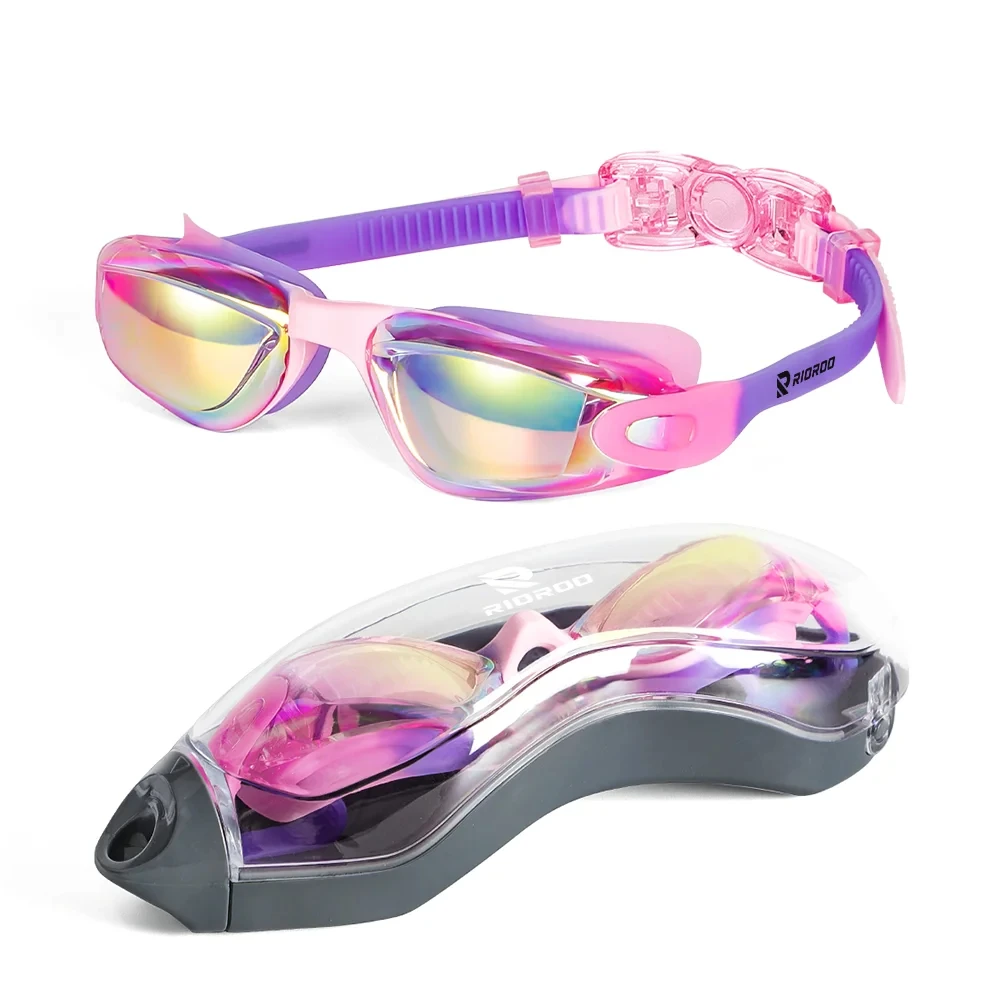 

Kids Swimming Goggles Girls Boys Swimming Goggles Anti-Fog Goggles UV Protection No Leakage Gift Case For 3-14 Yea