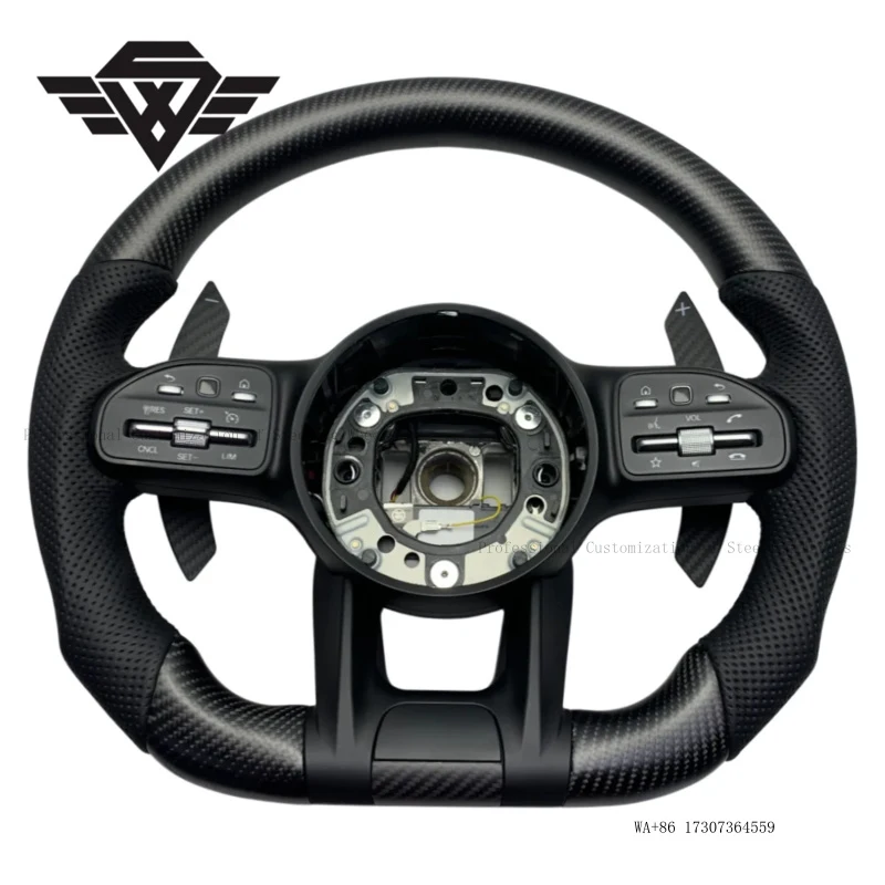 Top Quality Custom Matte Carbon Fiber Steering Wheel for Mercedes Benz  AMG GT Class 809 W218 W219 500 Sport Design Edition