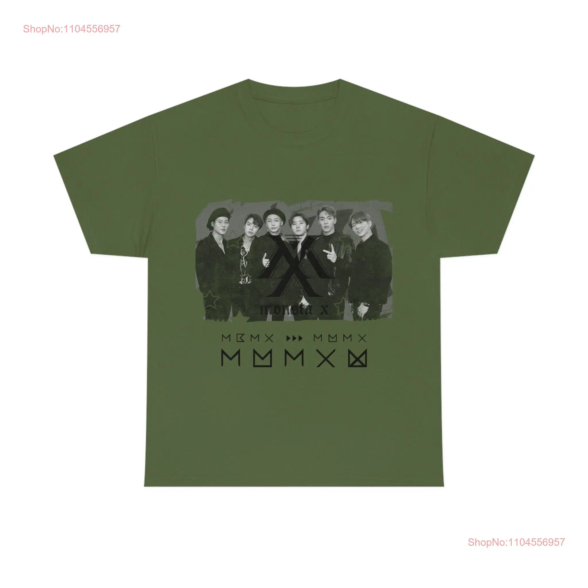 Monsta X Monbebe Camiseta de algodón pesado de manga larga o corta