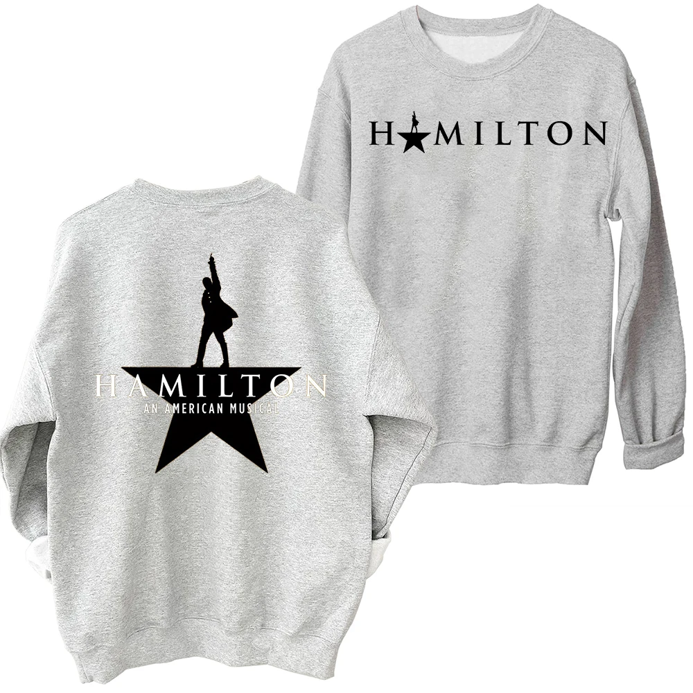 Sweat-shirt à manches longues et col rond, Original Broadway Cast, Hamilton, Une musique américaine, Harajuku, Respzed