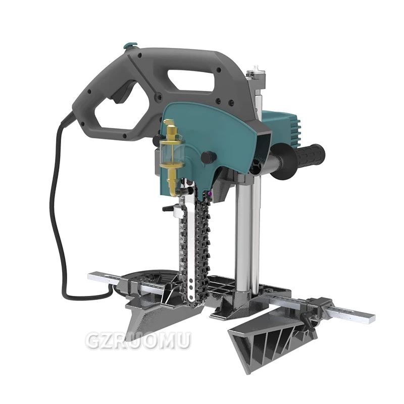 Woodworking Portable Square Hole Machine Chain Saw Ancient Building Pavilion Punching Machine Wood Mortise Machine