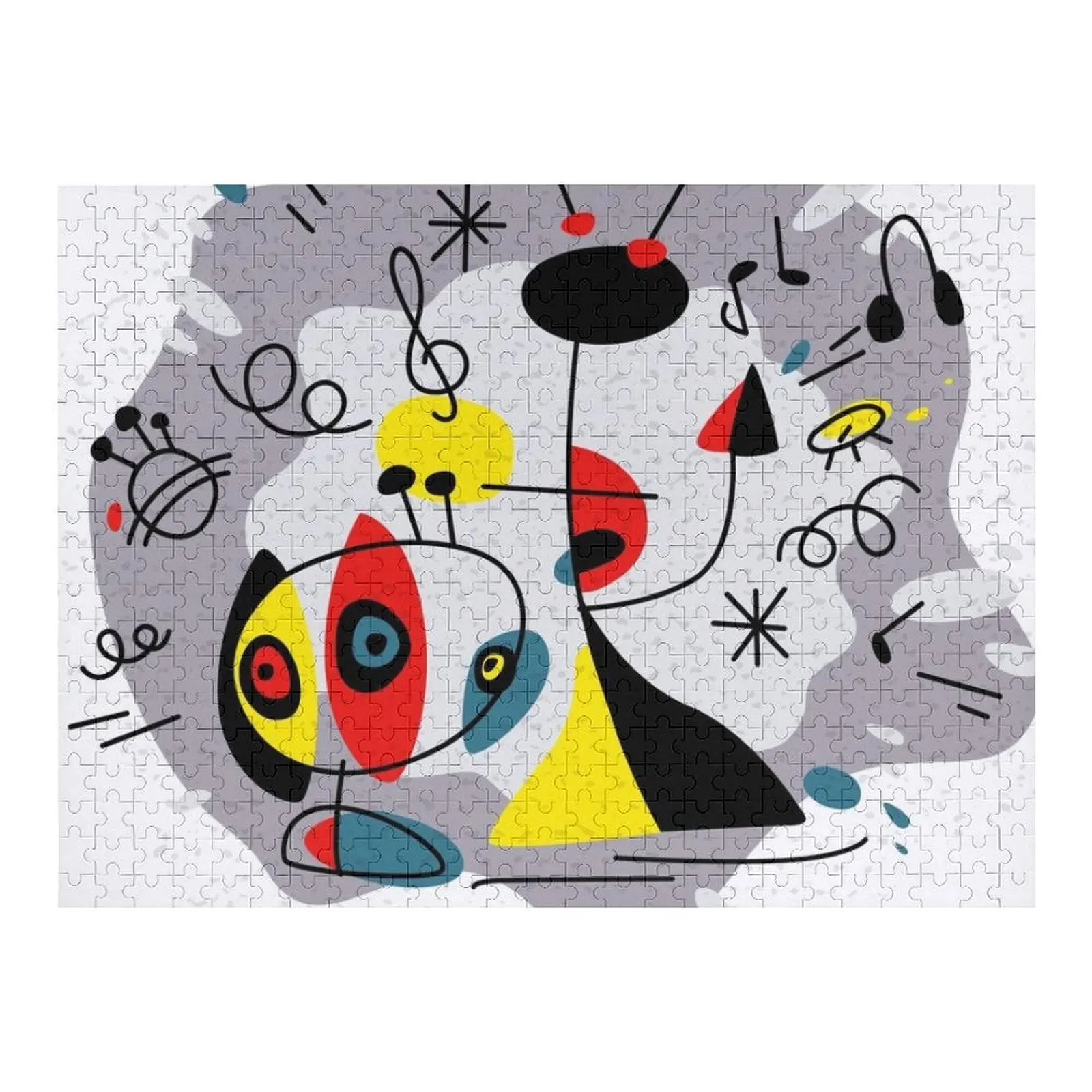 

Music inspired by Joan Miro Jigsaw Puzzle Wooden Name Custom Photo Custom Iq Puzzle